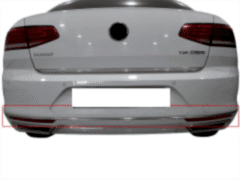 Volkswagen Passat Uyumlu B8 Arka Tampon Alt Çıtası 3 Parça Krom 2015 Ve Sonrası
