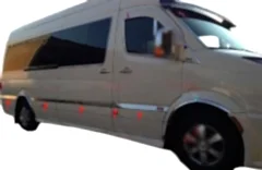 Volkswagen Crafter Uyumlu Yan Kapı Çıtası 2006-2017 Paslanmaz Çelik Parça