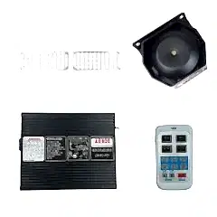 Mikrofonlu Led İkaz Lamba Metal Uzaktan Kumandalı (13 Sesli) Siren/Sssr45