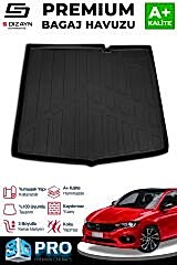 S-Dizayn Fiat Egea HB 3D Pro Bagaj Havuzu 2015 Üzeri A+ Kalite