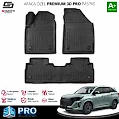 S-Dizayn DFSK E5 Benzinli 3D Pro Havuzlu Paspas 2024 Üzeri A+ Kalite