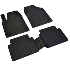 Chery Kimo Havuzlu Universal 3D Paspas Havuzlu Pufi Diamond Siyah