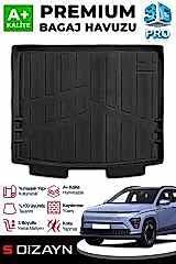 S-Dizayn Hyundai Kona Elektrikli 3D Pro Bagaj Havuzu 2024 Üzeri A+ Kalite
