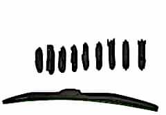 10 aparatlı hibrit silecek kilitli model 55 cm / CASI10-55