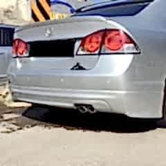Honda Civic Uyumlu Arka Tampon Eki Mugen Model 2006-2012 Boyalı Parça