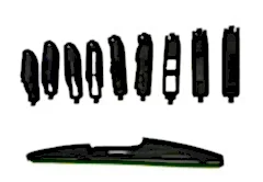 9 aparatlı hibrit arka silecek kilitli model 30 cm / CASI9-30