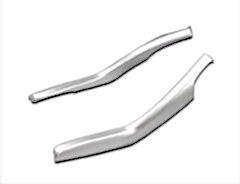 Honda Civic Uyumlu Fc5 2016-2020 Vites Konsol Çıta Kaplama- Silver (2 Parça - Sadece Direkler)