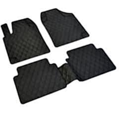 Audi A2 Havuzlu Universal 3D Paspas Havuzlu Pufi Diamond Siyah