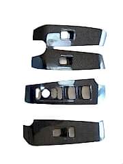 2022 Civic Uyumlu Cam Düğme Kaplama - Karbon