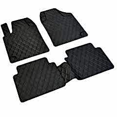 Dacia Solenza Havuzlu Universal 3D Paspas Havuzlu Pufi Diamond Siyah