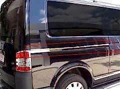 Volkswagen Multivan Uyumlu T5 Sürgülü Kapı Çıtası 2 Parça Krom (K.Ş) 2003-2010