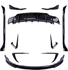 Model 3 Uyumlu Aero Body Kit (Parlak Siyah) Parça