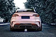 Model Y Uyumlu 2021+ Turbo Spoiler (Parlak Siyah) Parça