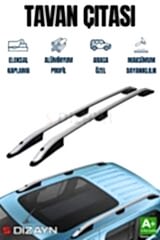 S-Dizayn Fiat Doblo 3 Uzun Şase Aluminyum Gri Tavan Çıtası 2023 Üzeri A+ Kalite