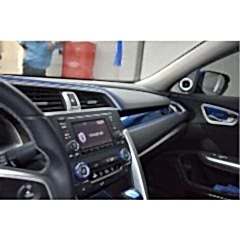 Honda Civic Uyumlu Fc5 2016-2020 İç Konsol Kaplaması Mavi 9 Parça