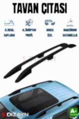 S-Dizayn Peugeot Rifter Kısa Şase Aluminyum Siyah Tavan Çıtası 2019 Üzeri A+ Kalite