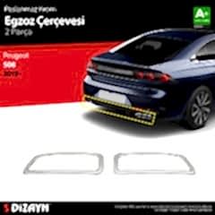 S-Dizayn Peugeot 508 Krom Egzoz Çıkışı 2 Prç. 2019 Üzeri