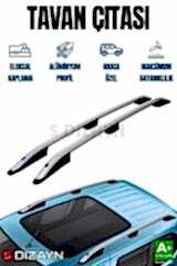 S-Dizayn VW Caddy 3 Makyajlı Uzun Şase Aluminyum Gri Tavan Çıtası 2010-2020 A+ Kalite