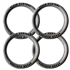 Hyundai Uyumlu 16 Jant Speed Hunters Lastik Yanağı Beyaz Renk 1 Takım 4 Adet