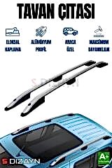 S-Dizayn Fiat Doblo Aluminyum Gri Tavan Çıtası 2001-2010 A+ Kalite