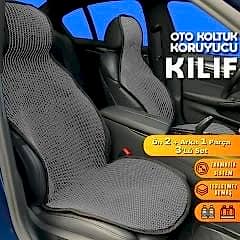 Geely Echo Uyumlu Koltuk Kılıfı Minder Füme 2+1 Ön Arka Set