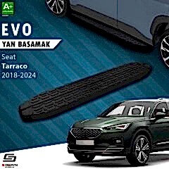 S-Dizayn Seat Tarraco Evo Siyah Yan Basamak 193 Cm 2018-2024 A+ Kalite