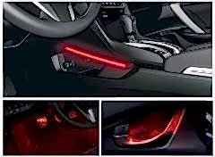 Honda Civic Uyumlu Fc5 2016-2020 Aydınlatma Paketi Kırmızı
