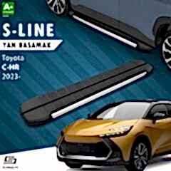 S-Dizayn Toyota C-HR 2 S-Line Aluminyum Yan Basamak 173 Cm 2023 Üzeri A+ Kalite