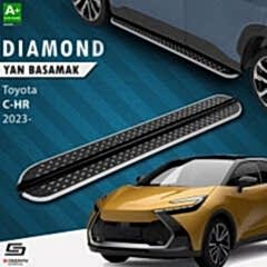 S-Dizayn Toyota C-HR 2 Diamond Krom Yan Basamak 173 Cm 2023 Üzeri A+ Kalite