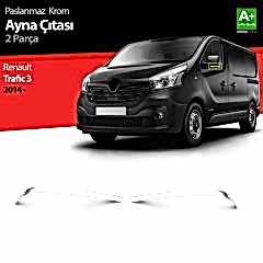 Renault Traffic Uyumlu Krom Ayna Çıtası 2 Parça. 2014 Üzeri