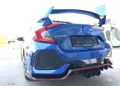Honda Civic Uyumlu Fc5 2016-2020 Type-R Arka Tampon Lıp