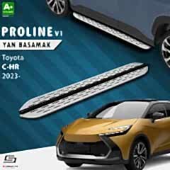 S-Dizayn Toyota C-HR 2 OEM Still Pro V1 Aluminyum Yan Basamak 173 Cm 2023 Üzeri A+ Kalite