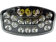 Offroad sis lambası 24.6 x 14 x 8.8cm beyaz-amber gündüz ledli adet  /  LASS375