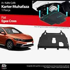 S-Dizayn Fiat Egea Cross Çelik Karter Muhafaza Koruma 2020 Üzeri A+ Kalite