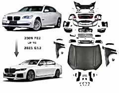 F01 7 Serisi (13-15) Makyajlı Kasa İçin G12 Facelift Body Kıt  (Xenon Farlı Model İçin)