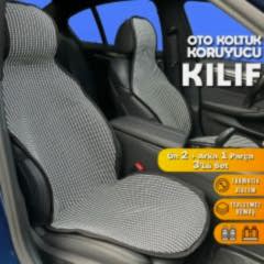 Subaru Forester Uyumlu Koltuk Kılıfı Minder Çizgili Füme Beyaz 2+1 Ön Arka Set