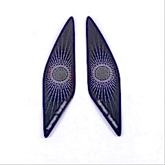 Volkswagen Golf Uyumlu 8 Harman Kardon Tweeter Kaplama - Titanyum Siyah (Life Style İmpression Paket İçin)