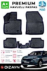 S-Dizayn Fıat 600 Elektrikli 3D Pro Havuzlu Paspas 2024 Üzeri A+ Kalite