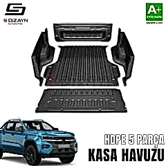 S-Dizayn VW Amarok 2 HDPE Kasa Havuzu Kaplaması 5 Prç. 2023 Üzeri A+ Kalite