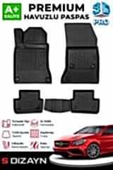 S-Dizayn Mercedes CLA 3D Pro Havuzlu Paspas 2013-2019 A+ Kalite
