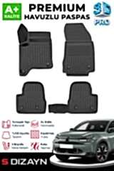 S-Dizayn Citroen C4 Hybrid 3D Pro Havuzlu Paspas 2025 Üzeri A+ Kalite