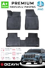 S-Dizayn Ford Explorer 3D Pro Havuzlu Paspas 2025 Üzeri A+ Kalite