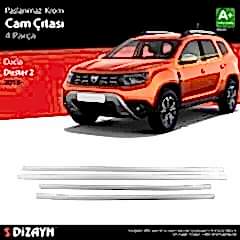 Dacia Duster Uyumlu Krom Cam Çıtası 4 Parça. 2018 Üzeri Parça