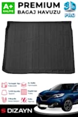 S-Dizayn Renault Kadjar 3D Pro Bagaj Havuzu 2015 Üzeri A+ Kalite