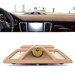 Porsche Panamera Uyumlu 2011-2016 Bej Bakalit Ve Sarı Chrono Takım