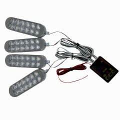 Çakar lamba 4'lü set kumandalı sarı-sarı 12-50v / LAPA213-1