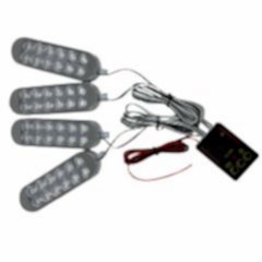 Çakar lamba 4'lü set kumandalı kırmızı-mavi-beyaz 12-50v / LAPA213-2