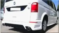 Volkswagen Transporter Uyumlu T7 Izgaralı Arka Ek (Plastik)