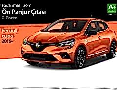 Renault Clio Uyumlu 5 Krom Ön Panjur 2 Parça. 2019 Ve Üzeri Drs Tunıng