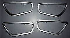 Honda Civic Uyumlu Fc5 2016-2020 İç Kapı Kolu Çerçevesi Silver İnce